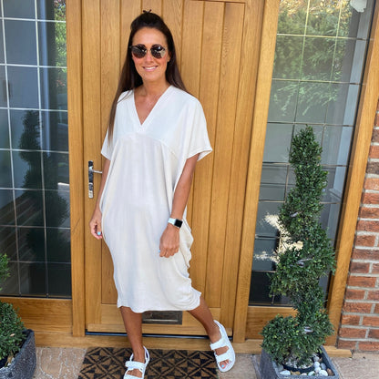 Anouk Dames Jurk - Zomerjurk met V-Hals - Jurkjes Dames