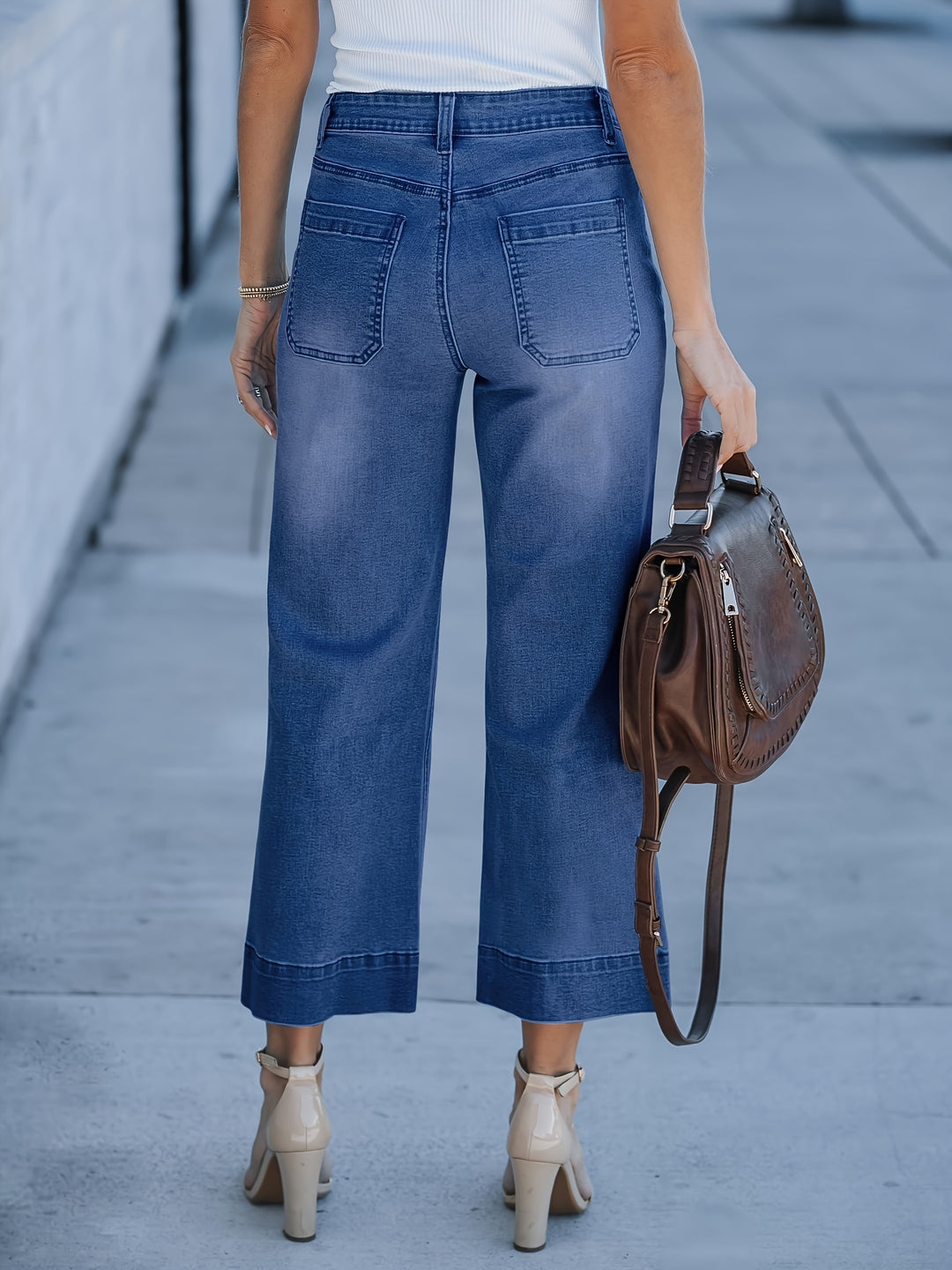 Sophie - Casual Cropped Jeans With Straight Legs