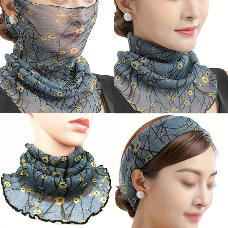 Marjolein - Elegant Fine Mesh Neck Protector with Ear Mask