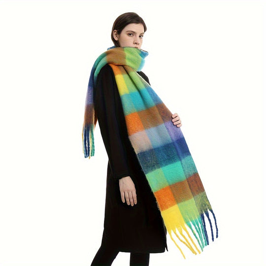 Sofie - Stylish Scottish Plaid Scarf, Softly Woven and Perfect for Casual Winter Days