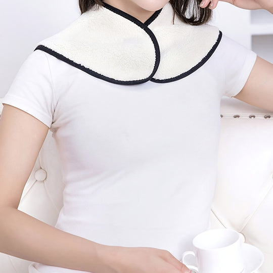 Lotte - Elegant Winter Neckwarmer made of Faux Lambskin Velvet