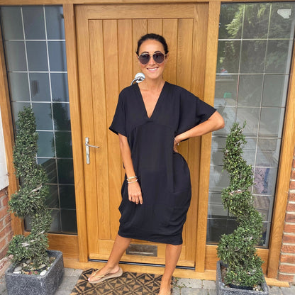 Anouk Dames Jurk - Zomerjurk met V-Hals - Jurkjes Dames