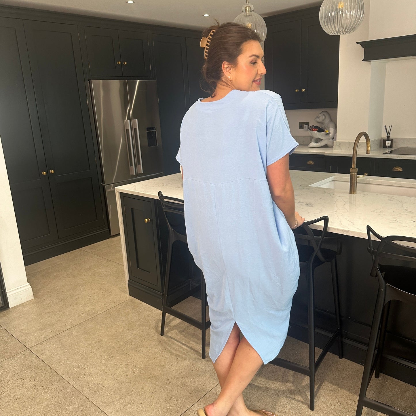 Anouk Dames Jurk - Zomerjurk met V-Hals - Jurkjes Dames