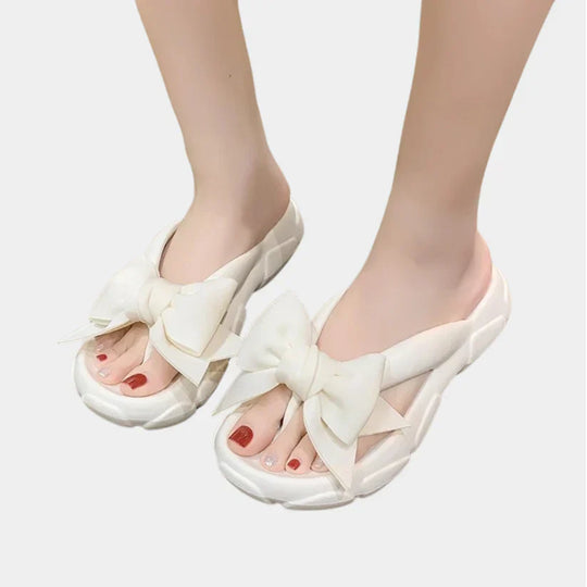 Sofie - Elegant Women's Mules with Bow Detail