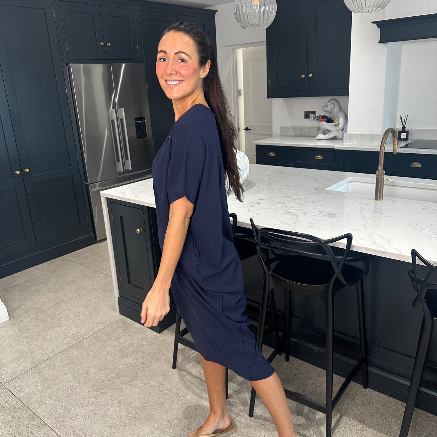 Anouk Dames Jurk - Zomerjurk met V-Hals - Jurkjes Dames