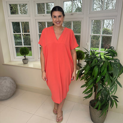 Anouk Dames Jurk - Zomerjurk met V-Hals - Jurkjes Dames