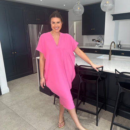 Anouk Dames Jurk - Zomerjurk met V-Hals - Jurkjes Dames