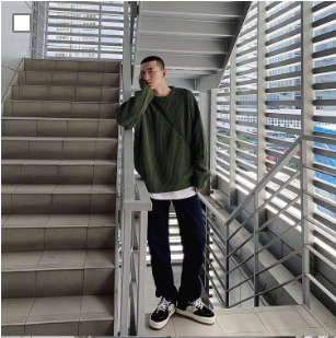 Andreas - Men's Solid Color Wool Pullover for the Perfect Streetwear Look