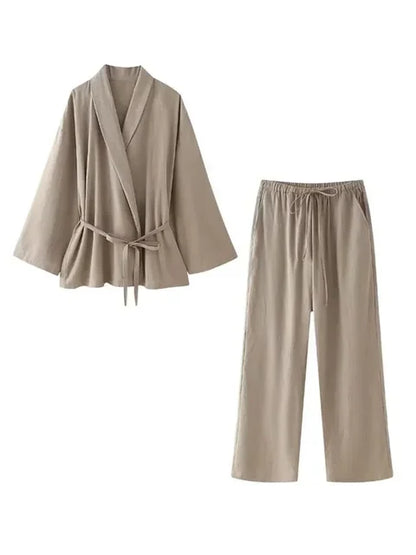 Sandra - Linnen Co-ord Set