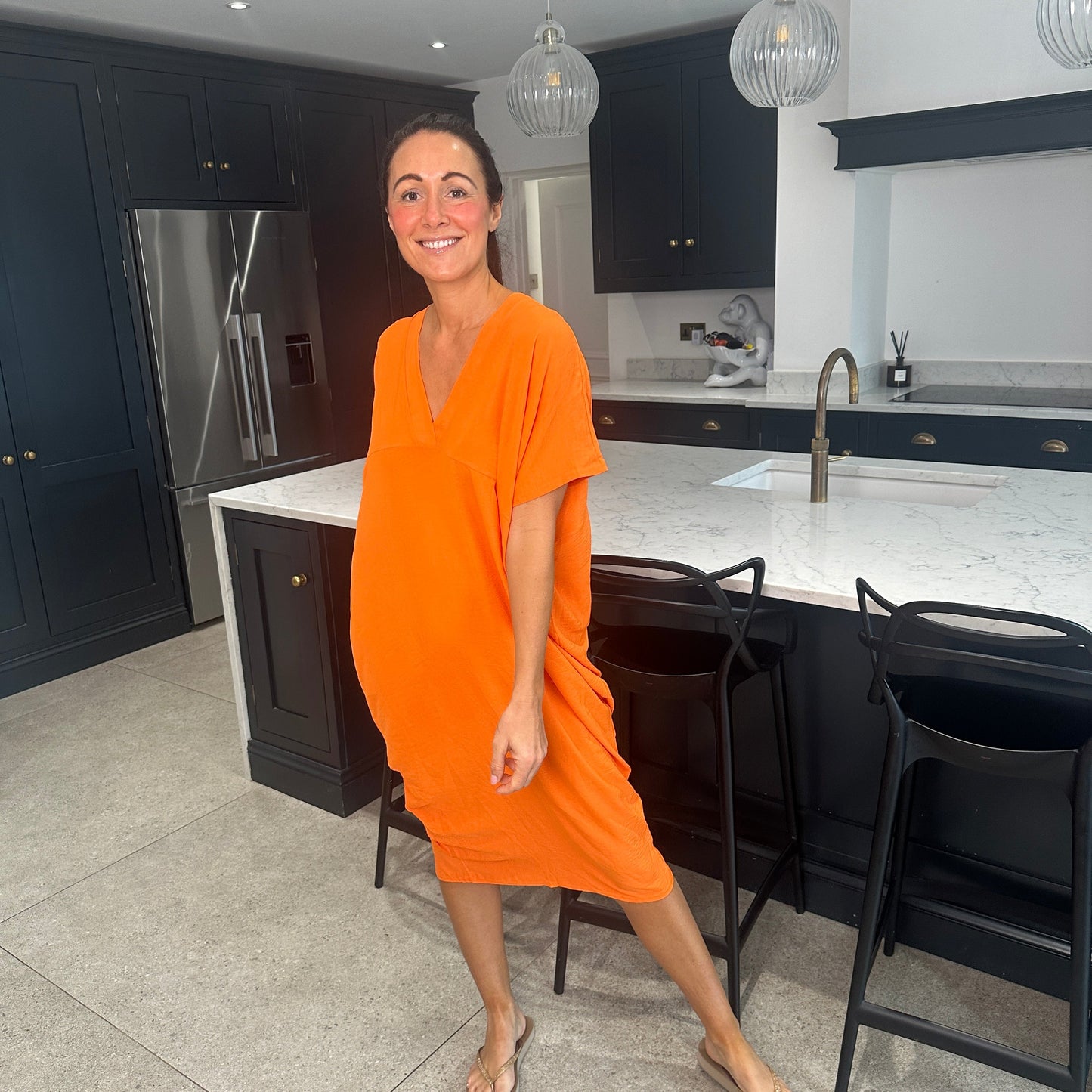 Anouk Dames Jurk - Zomerjurk met V-Hals - Jurkjes Dames