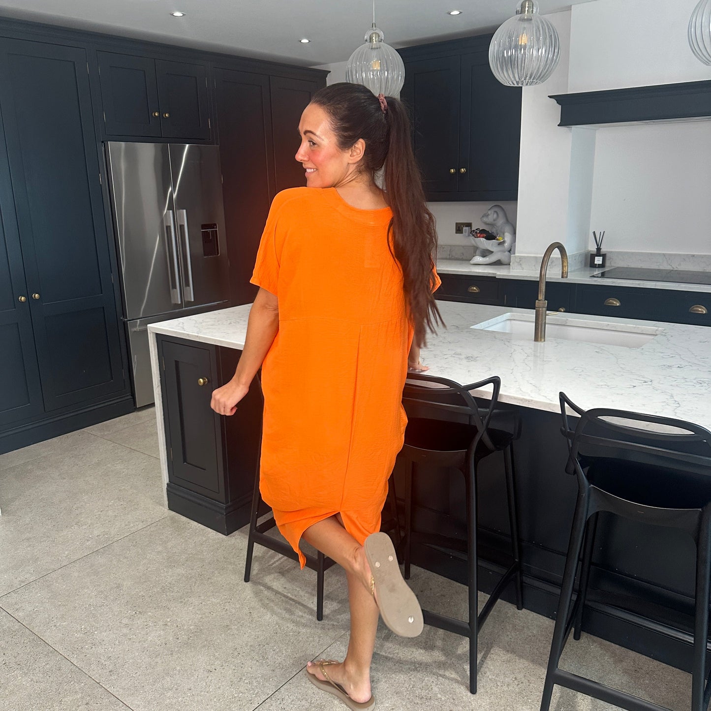 Anouk Dames Jurk - Zomerjurk met V-Hals - Jurkjes Dames