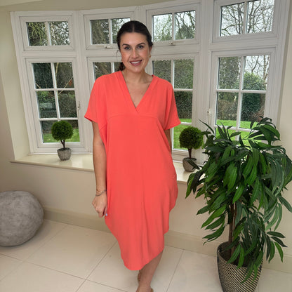 Anouk Dames Jurk - Zomerjurk met V-Hals - Jurkjes Dames