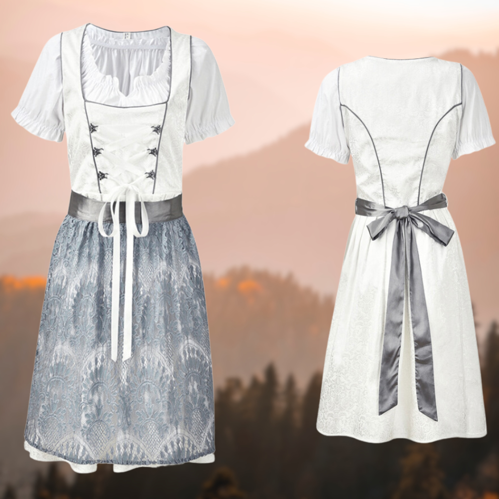 Emma – Unieke Dirndl voor dames met schort en blouse