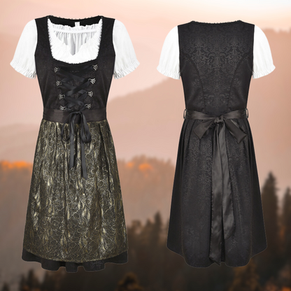 Emma – Unieke Dirndl voor dames met schort en blouse
