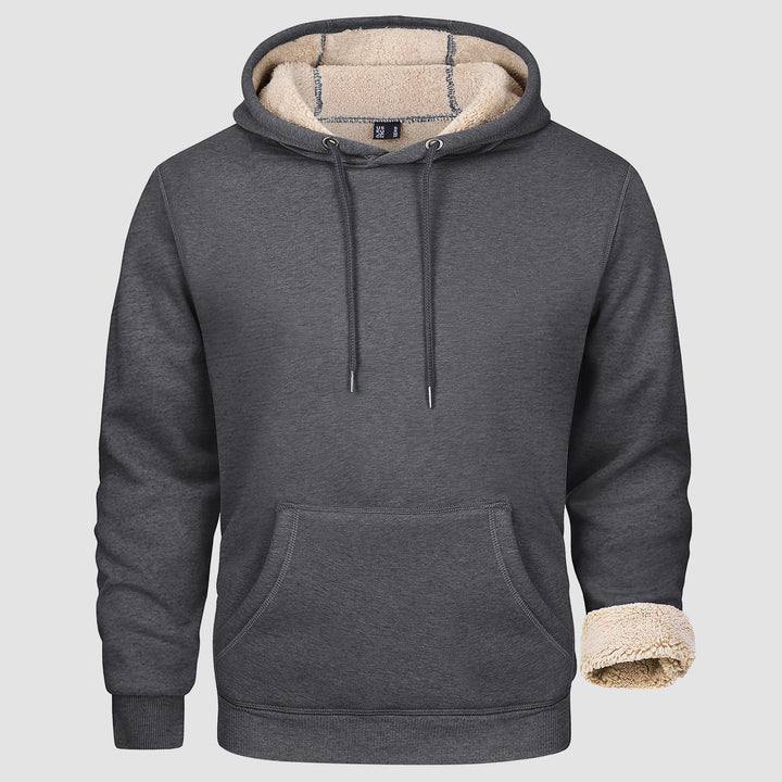 Lars – Warm Lined Hooded Pullover for Men