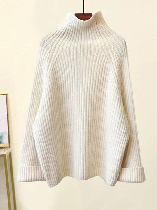 Jolijn - Warm Knitted Set with Turtleneck and Wide Pants