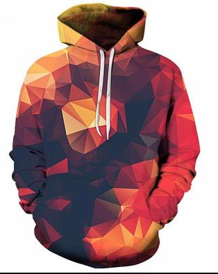 Lucas – Kapuzenpullover met geometrische print voor heren