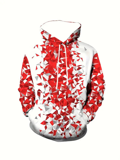 Lucas – Kapuzenpullover met geometrische print voor heren