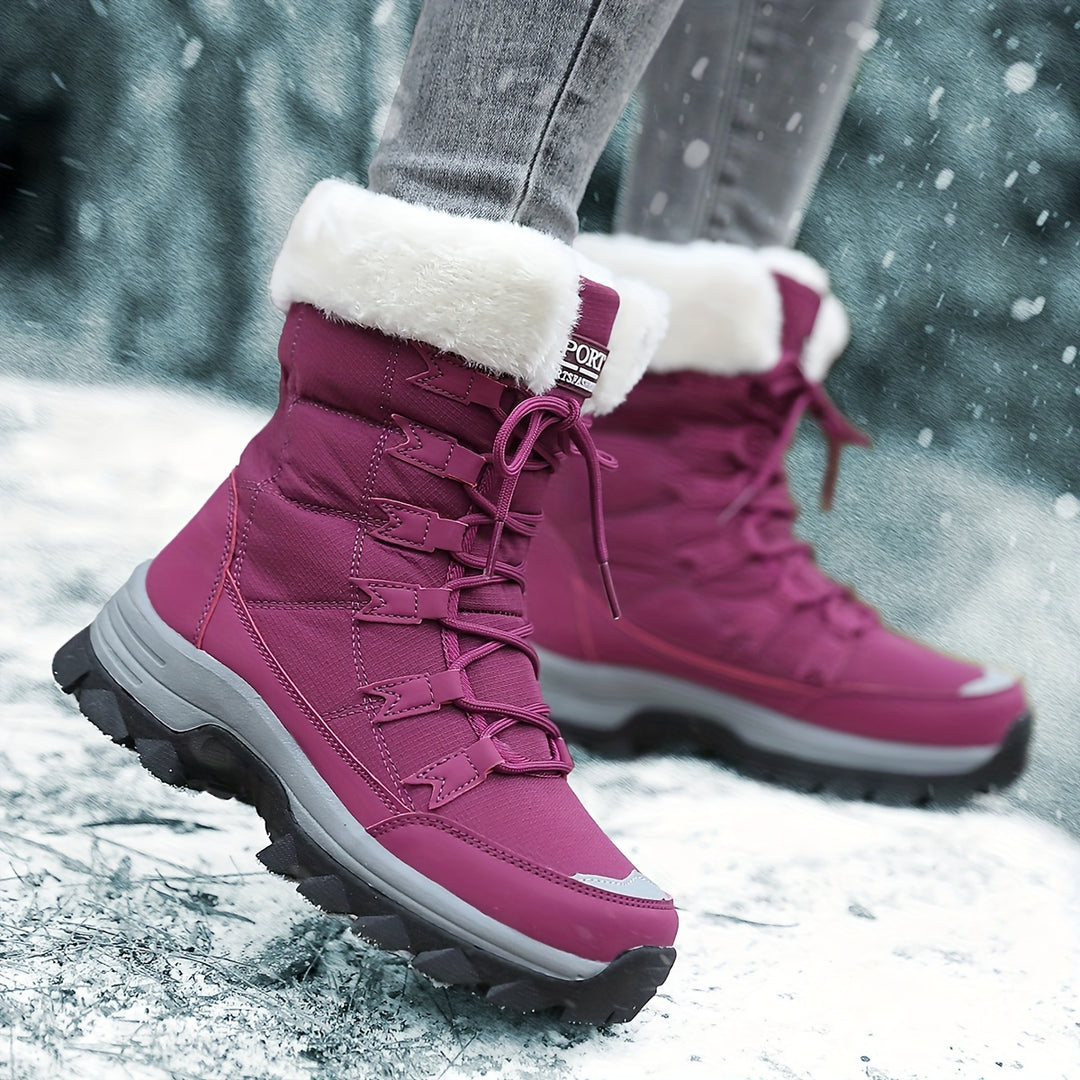 Marit - Waterproof Insulated Snow Boots with Faux Fur