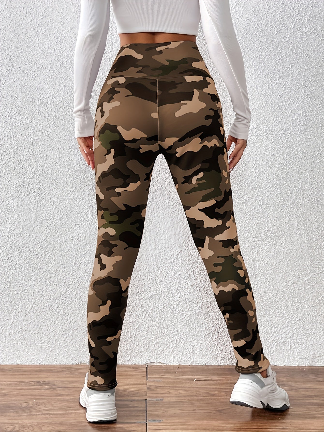 Lieke - Fleece-Gevoerde Hoge Taille Leggings met Geometrische Print | Winterwarme Slim Fit Broek