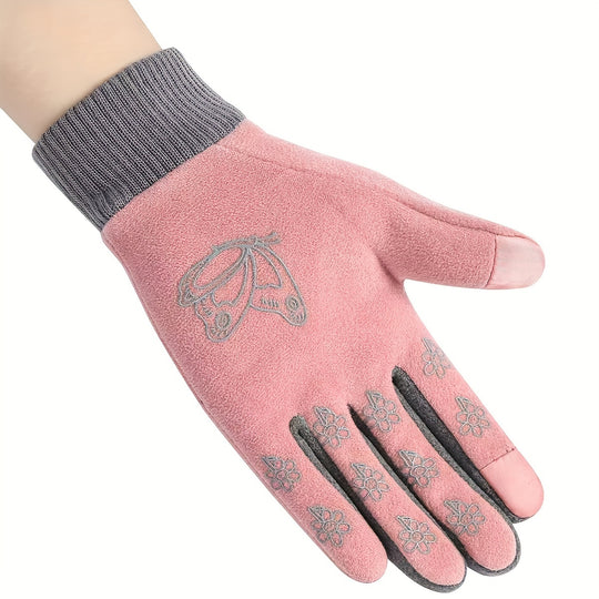 Lieveke - Roze Winterhandschoenen Compatibel met Touchscreen