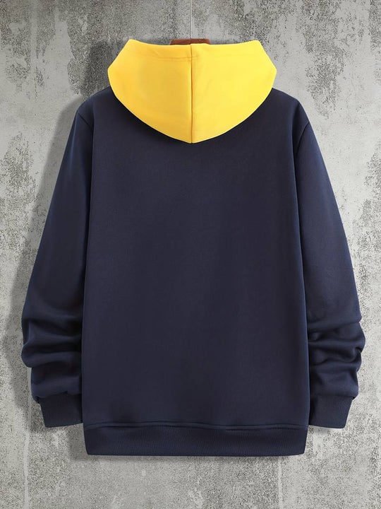 Kai - Japanese Print Hooded Pullover for Men