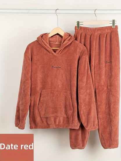 Lisa - Fuzzy Hooded Pyjama Set