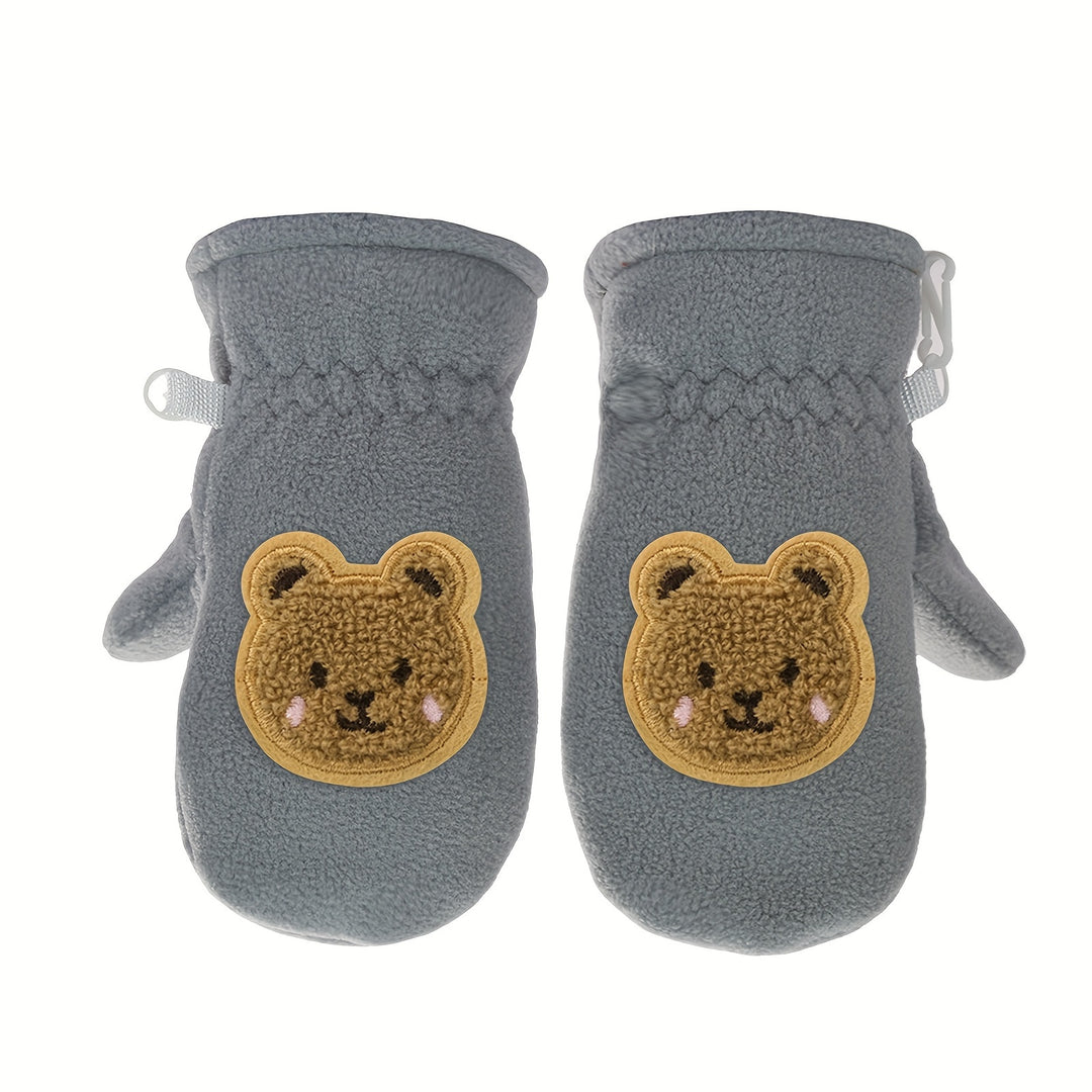 Emma - Cartoon Bear Winter Gloves for Kids