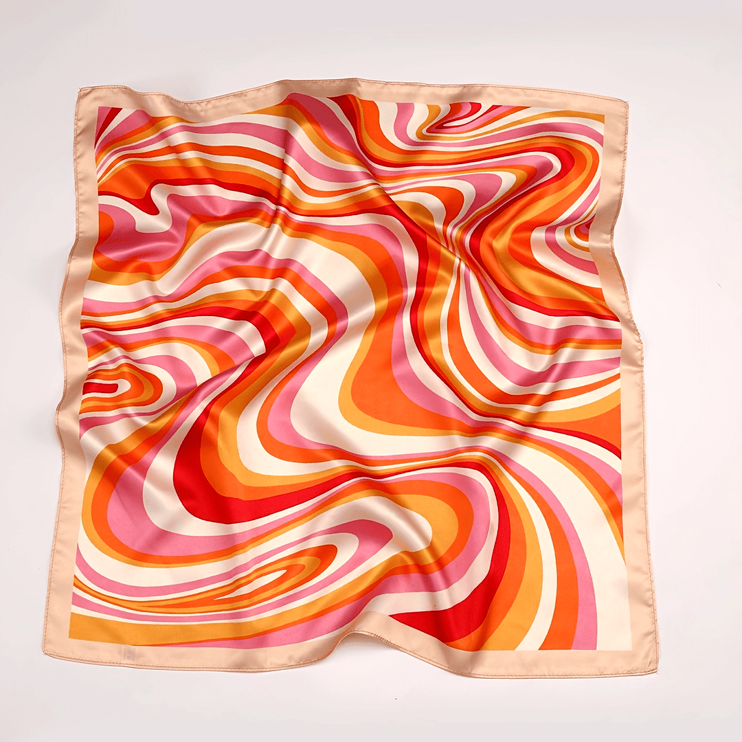 Yara - Funky Square Satin Scarf for Women