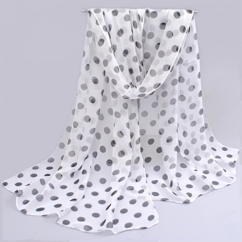 Elise - Vintage Colorful Polka Dot Scarf