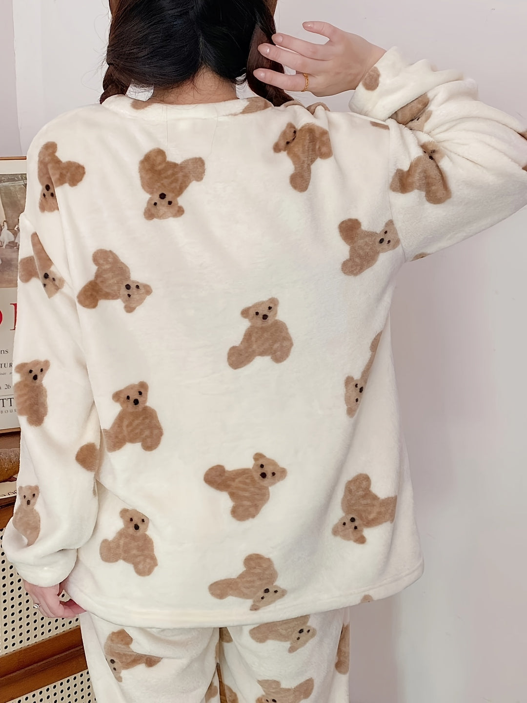 Eva - Leuke Pyjamaset Met Teddybeerprint