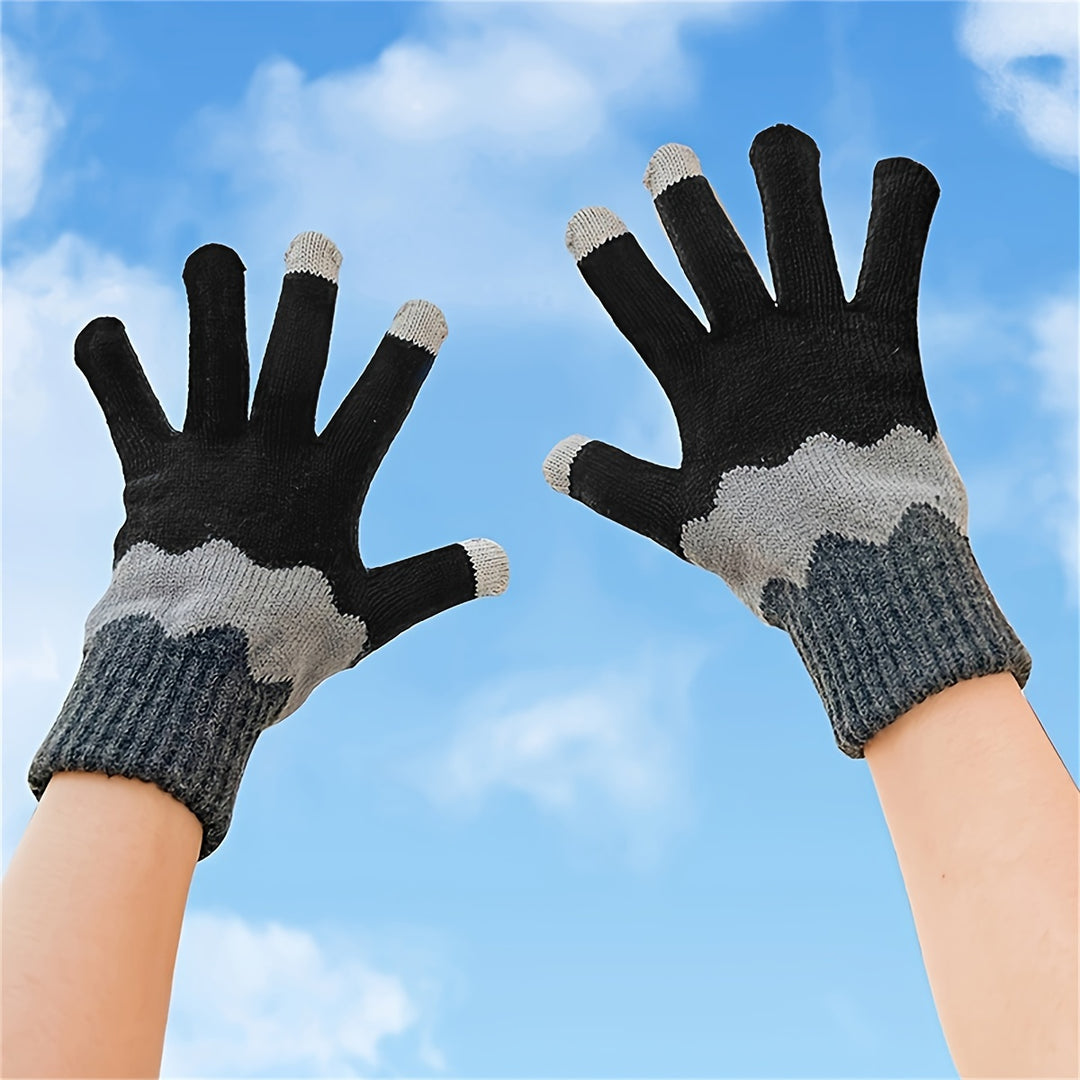 Sofie - Schattige Gebreide Winterhandschoenen, Touchscreen Compatibel, Winddicht en Warm