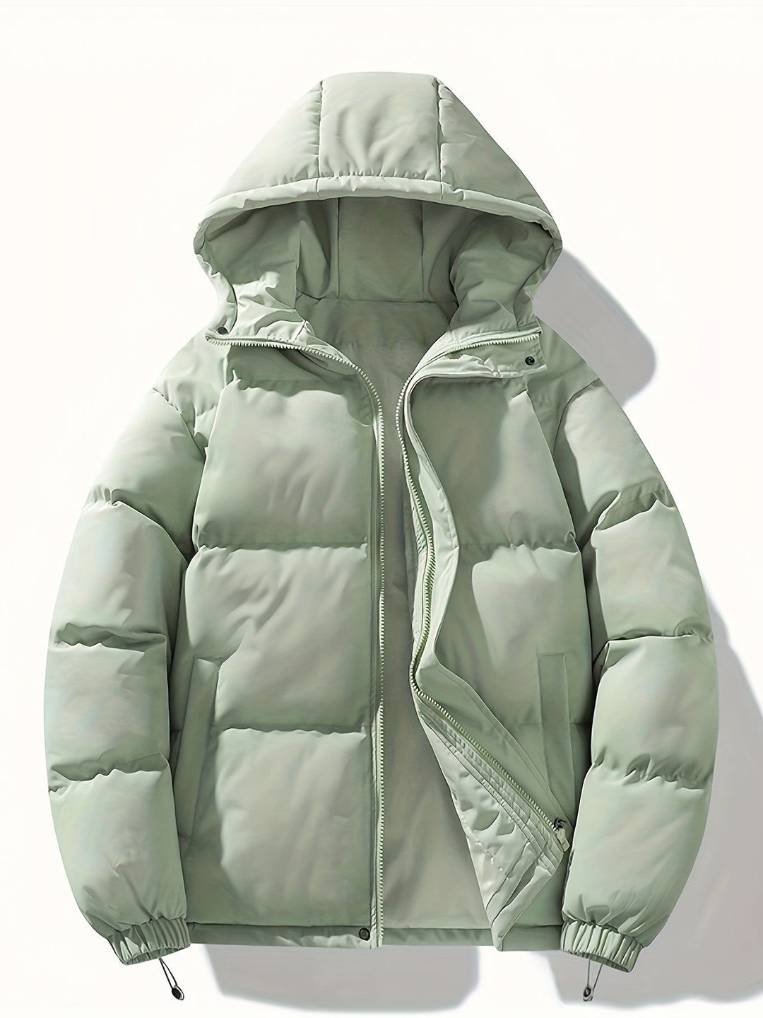 Lars - Men's Puffer Jacket With Hood And Drawstring