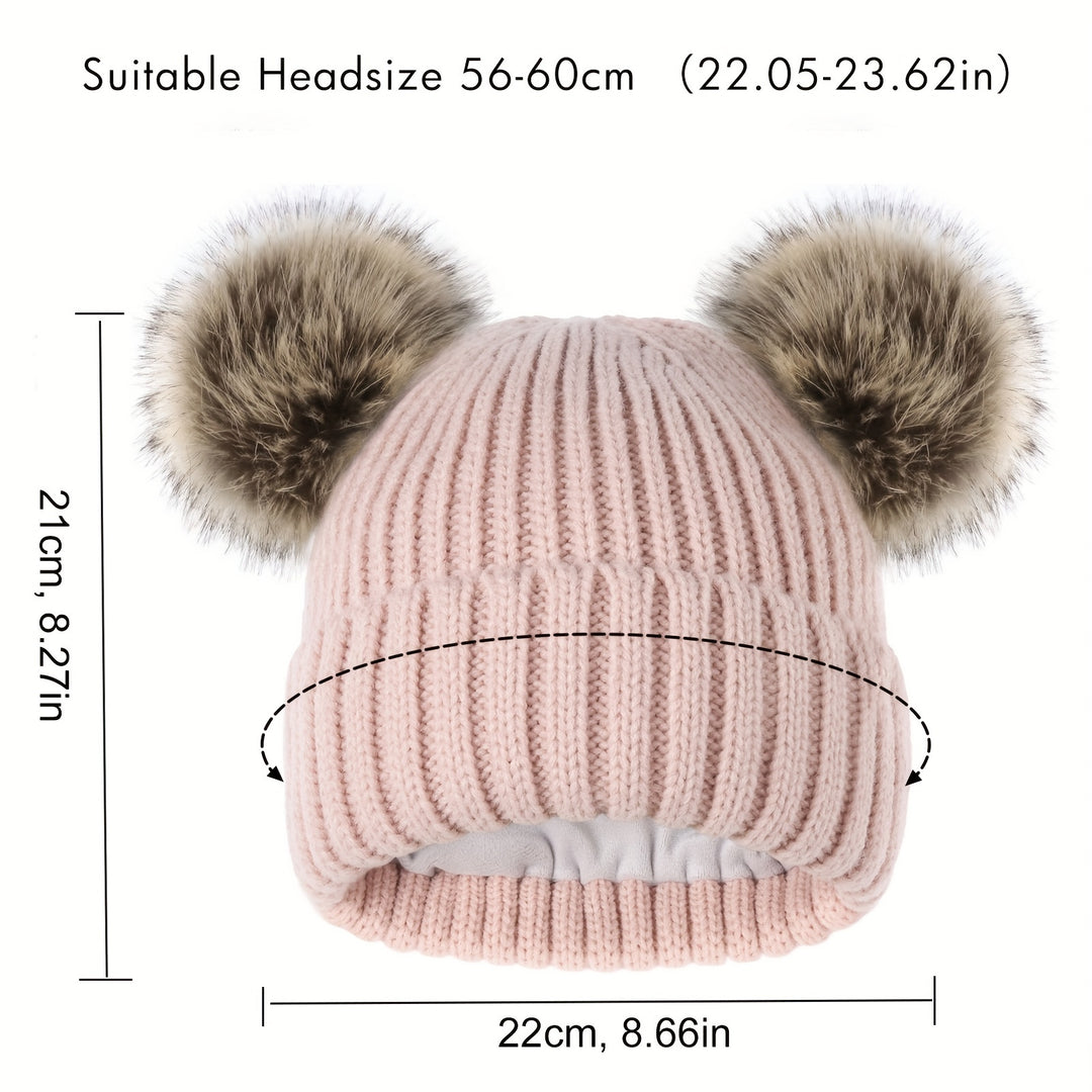 Lotte - Cute Knitted Beanie With Pom | Lightweight and Warm for Winter