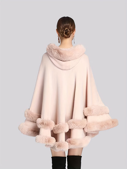 Femke - Effen Cape-Jas met Fuzzy Afwerking