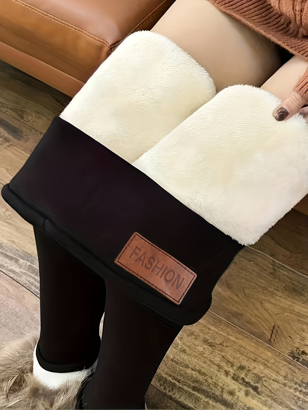 Isabelle - Winter Plush Lined Sports Leggings | High Stretch and Comfortable for Fall &amp; Winter