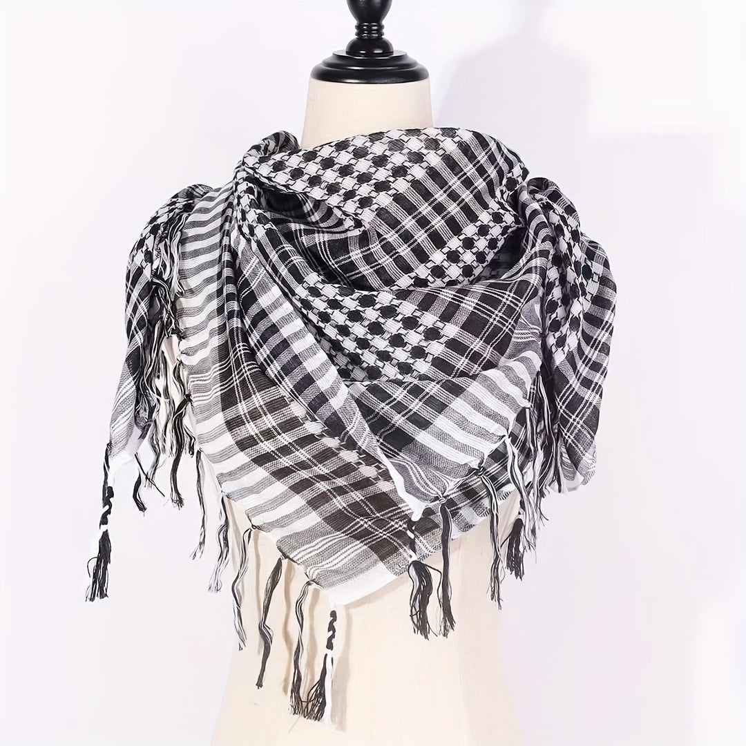 Robin - Vintage Square Scarf made of 100% Polyester, Breathable and Windproof