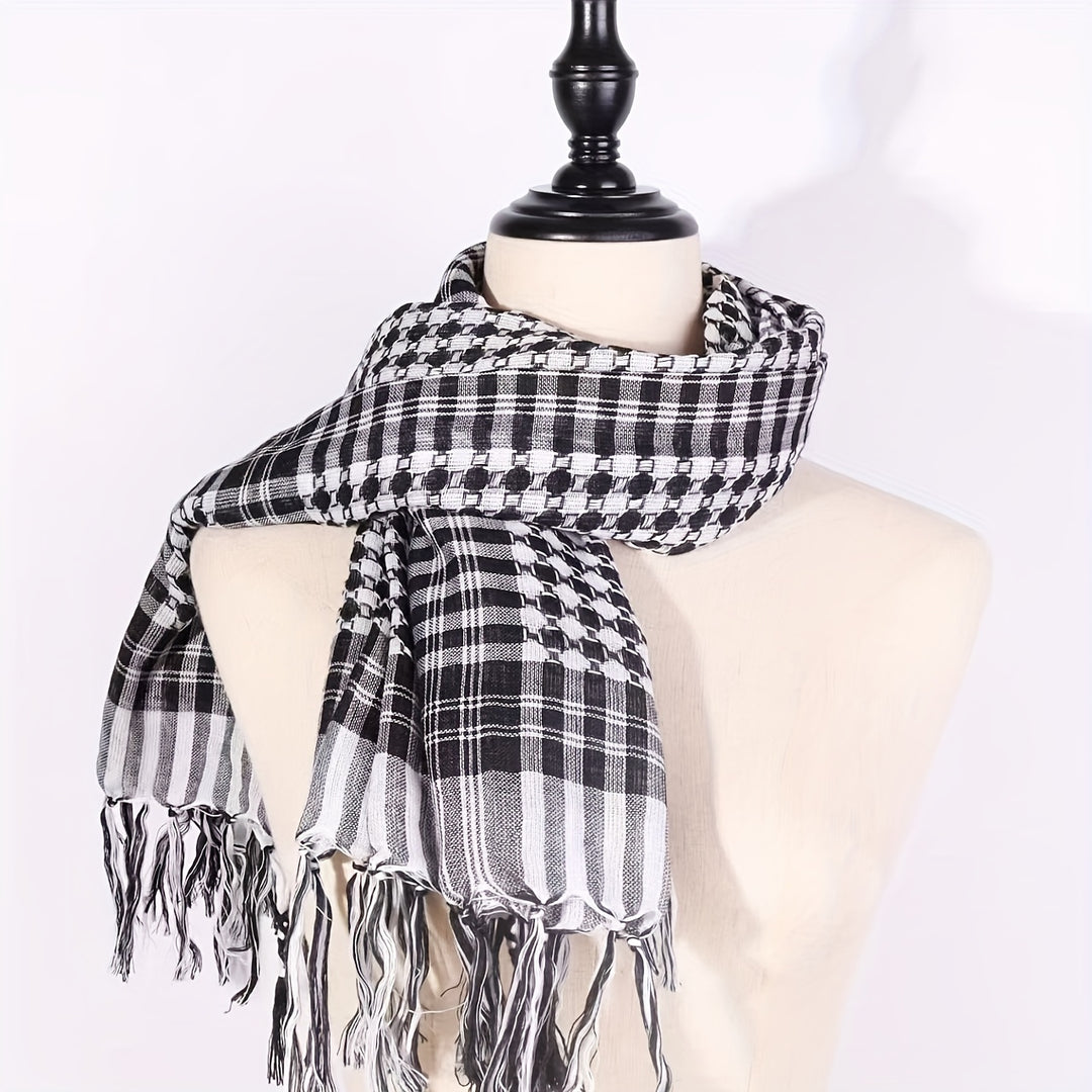 Robin - Vintage Square Scarf made of 100% Polyester, Breathable and Windproof