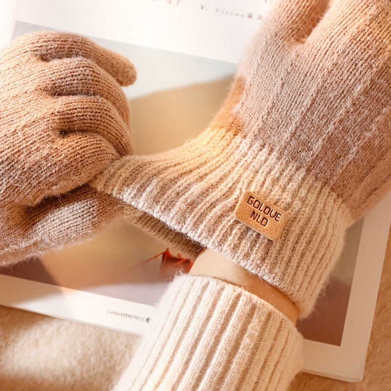 Lotte - Winter Knitted Gloves, Touchscreen Compatible, Unisex &amp; Warm