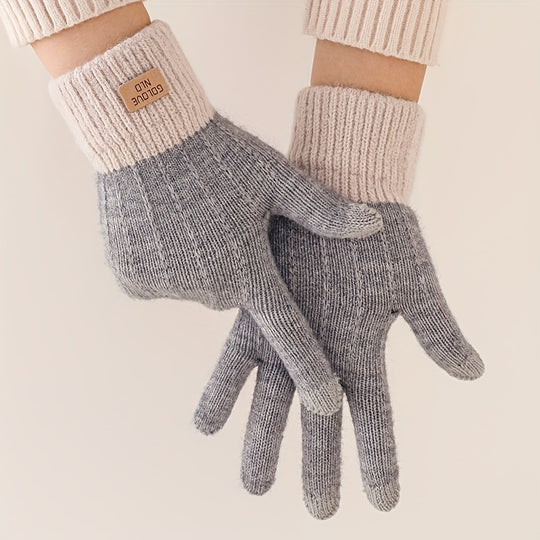 Lotte - Winter Knitted Gloves, Touchscreen Compatible, Unisex &amp; Warm