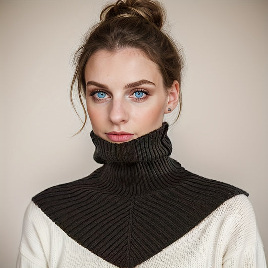 Yara - Stylish Plain Turtleneck Neckwarmer for Women