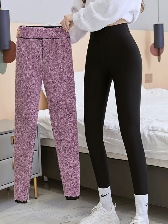 Isabelle - Plush Gevoerde Thermische Jeggings | Zacht en Comfortabel voor de Winter