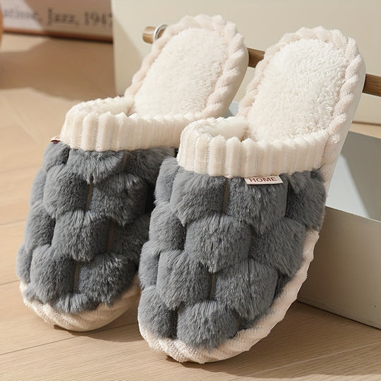 Sophie – Warm Winter Slippers with Closed Toe, Cozy Slip-On Slippers for Indoor Use