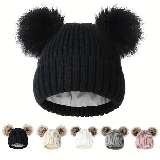 Lotte - Cute Knitted Beanie With Pom | Lightweight and Warm for Winter