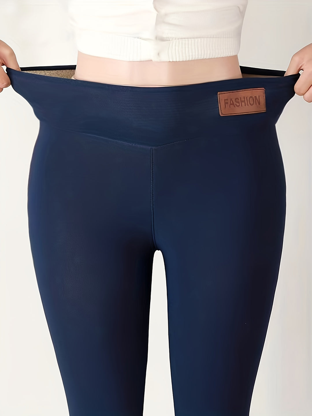 Emma - Hoge Taille Elastische Dameslegging | Comfortabele Casual Broek voor Alle Seizoenen