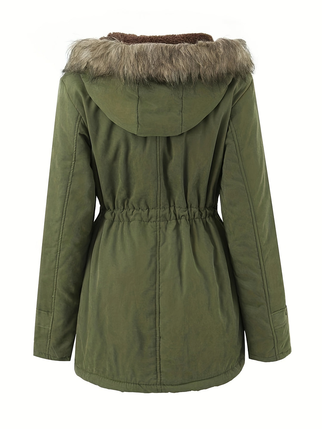 Mila - Winter Warme Parka Jas met Trekkoord