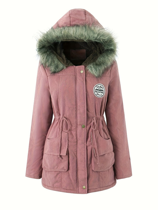 Mila - Winter Warme Parka Jas met Trekkoord