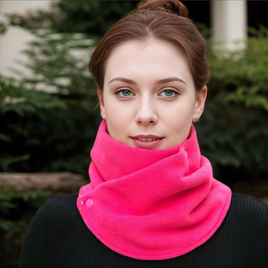 Elvira - Elegant Knitted Scarf with Fleece Lining for Warmth and Comfort