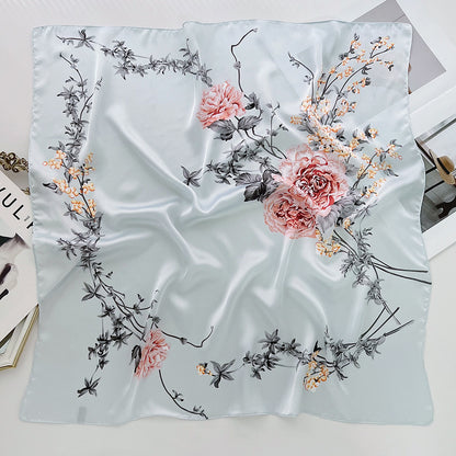 Lisa - Stijlvolle Vierkante Sjaal met Bloemenprint voor Vrouwen