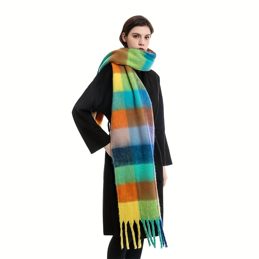 Sofie - Stylish Scottish Plaid Scarf, Softly Woven and Perfect for Casual Winter Days